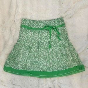 Y2K girly girl Fairycore coquette floral skirt with ribbon tie